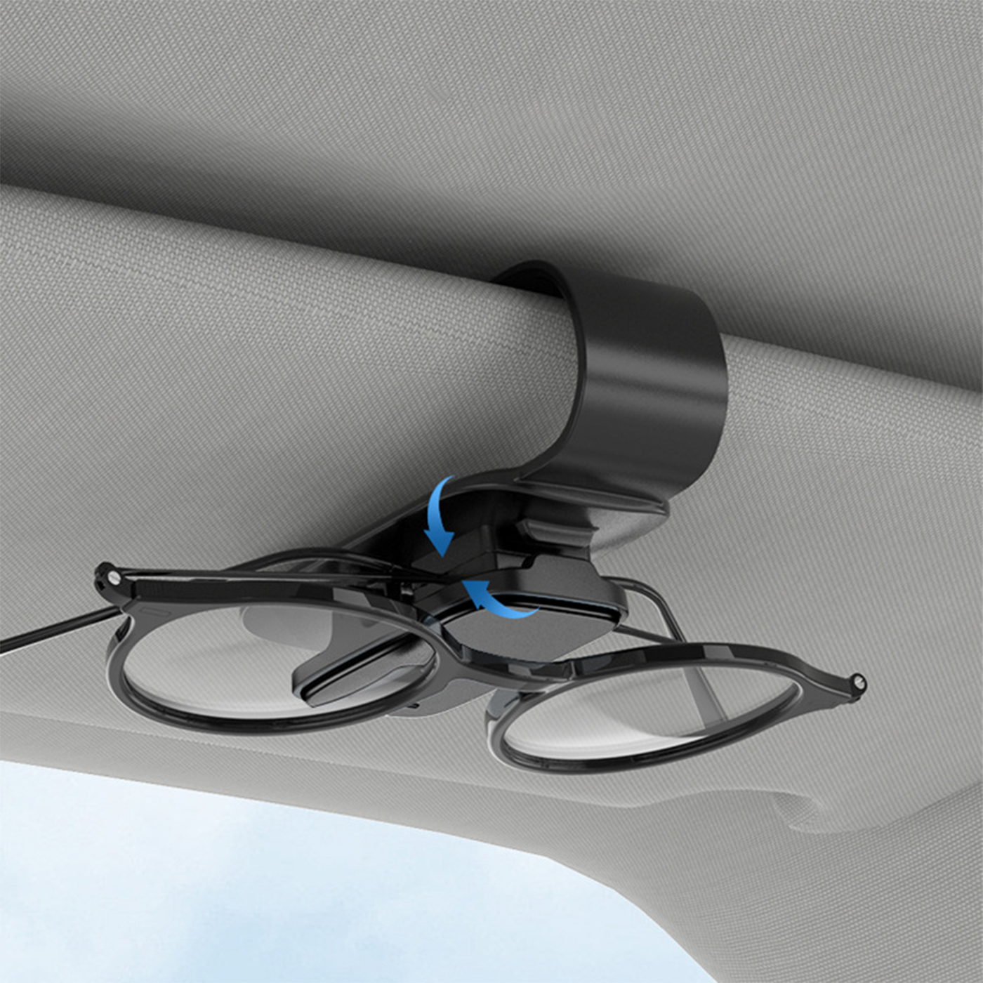 Multifunction Car Sunglasses Holder 2