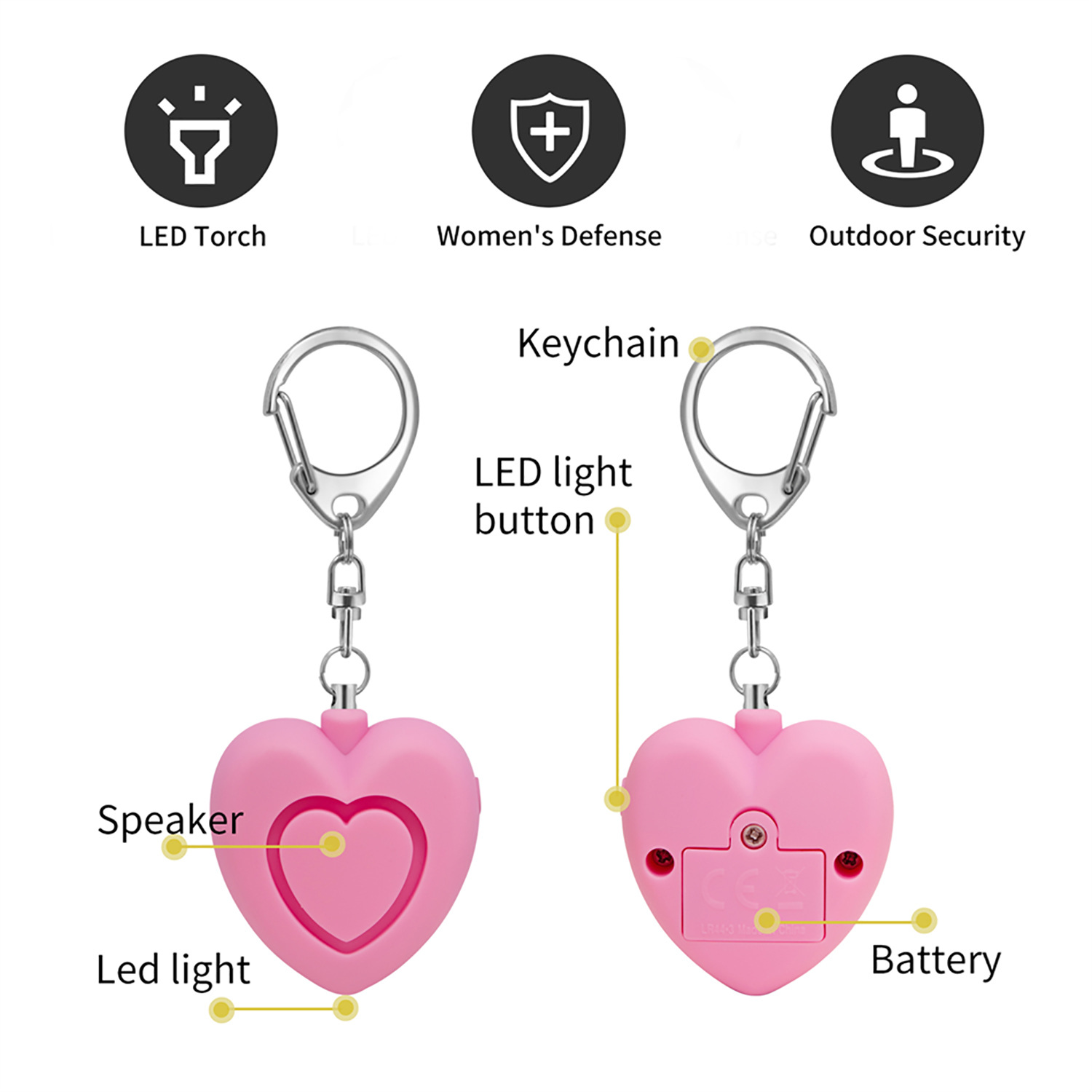Self Personal Alarm Keychain4