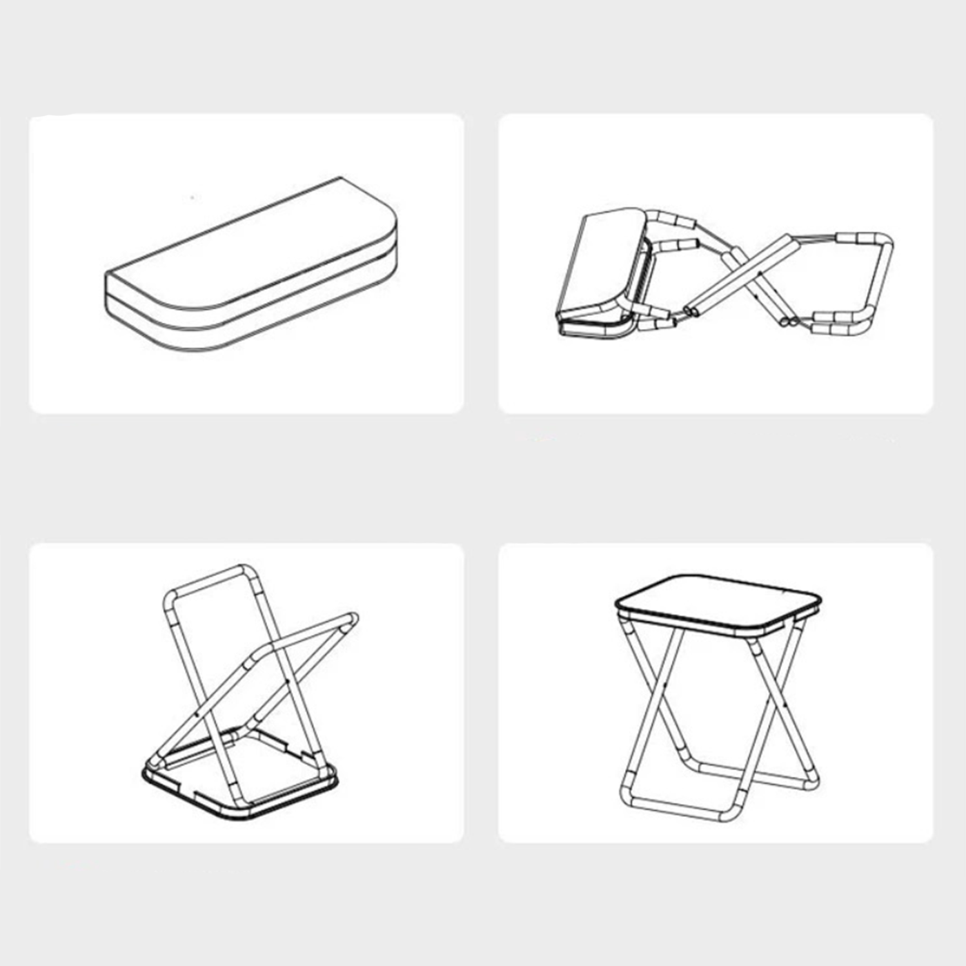 Portable Handbag Folding Stool2