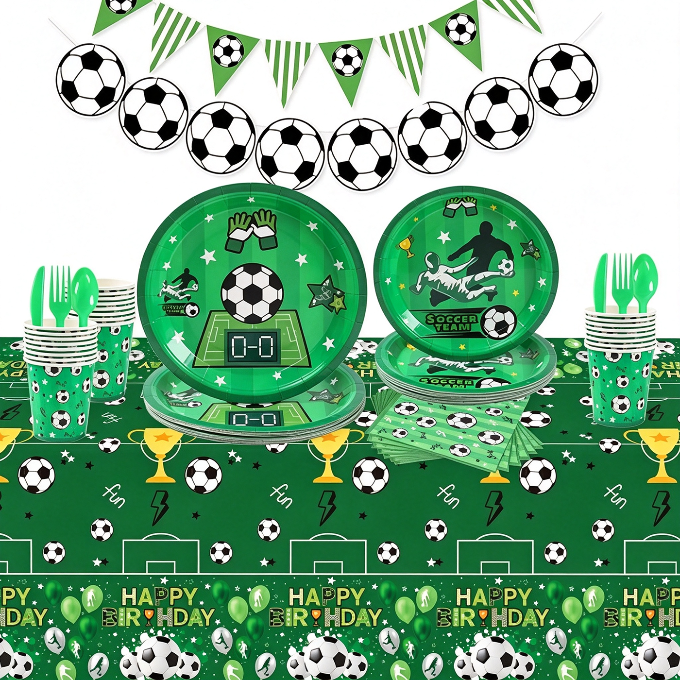 World Cup Soccer Kids Party Dinnerware Kit1