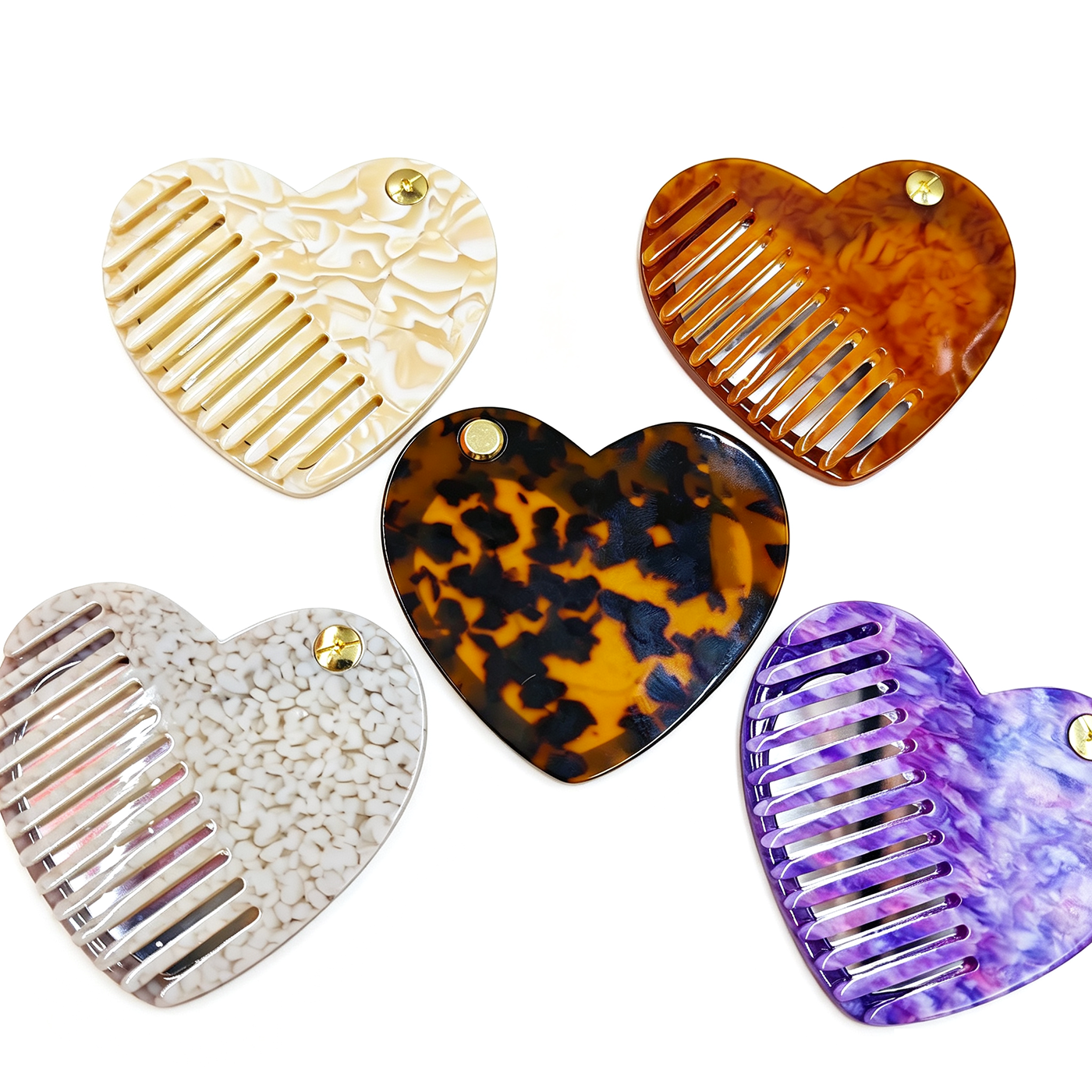 Portable Foldable Comb Mirror Set2