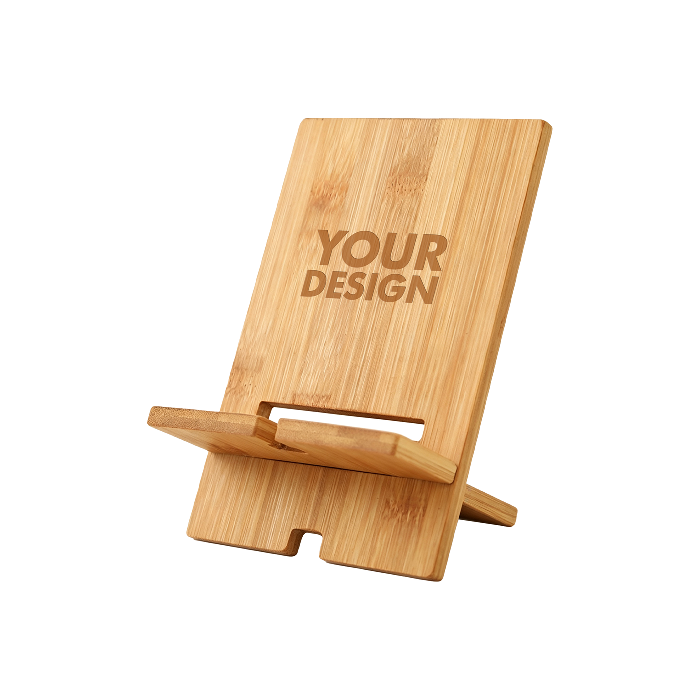Custom Bamboo Wood Phone Stand Holder