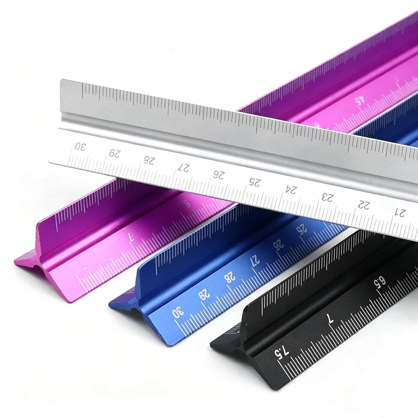 Aluminum Alloy Triangular Scale Ruler