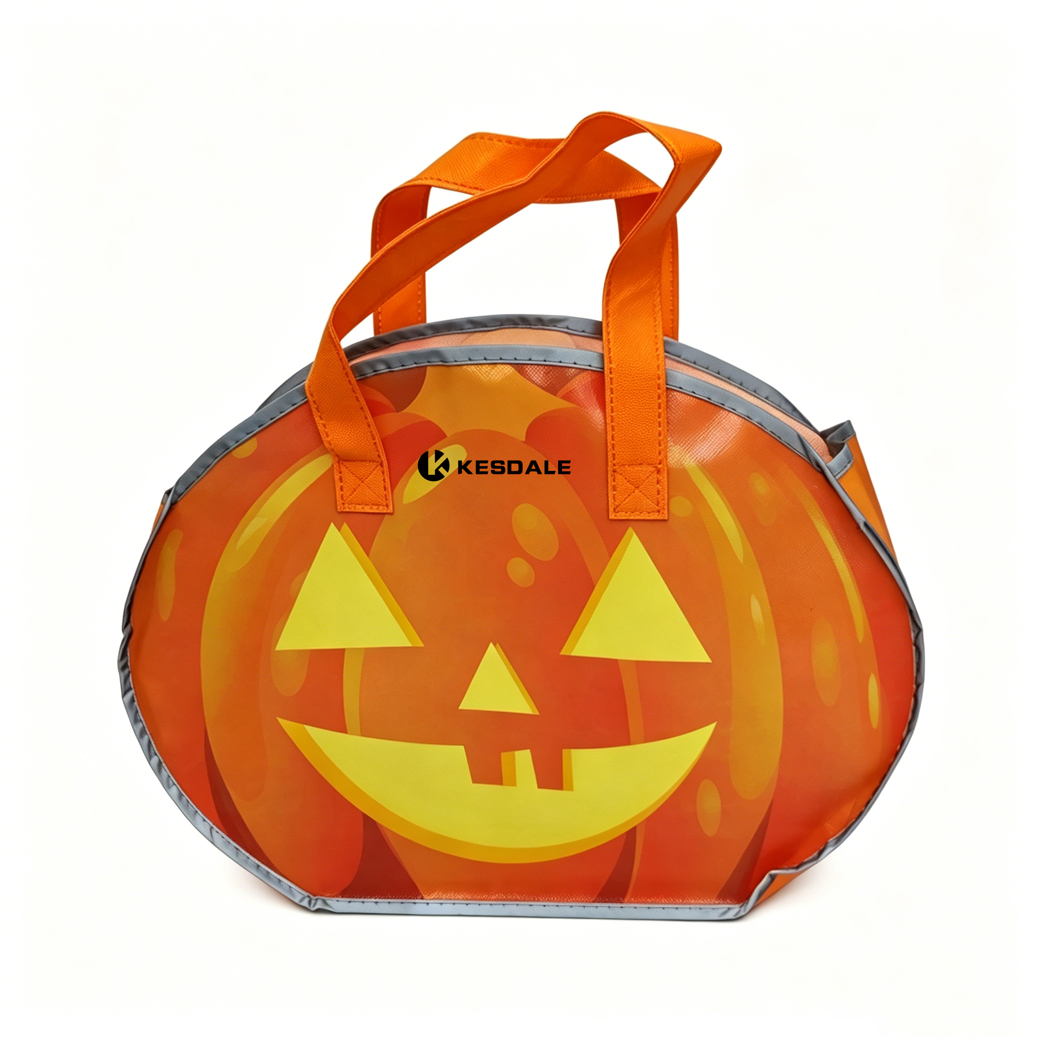 Reflective Halloween Pumpkin Non-Woven Tote Bag
