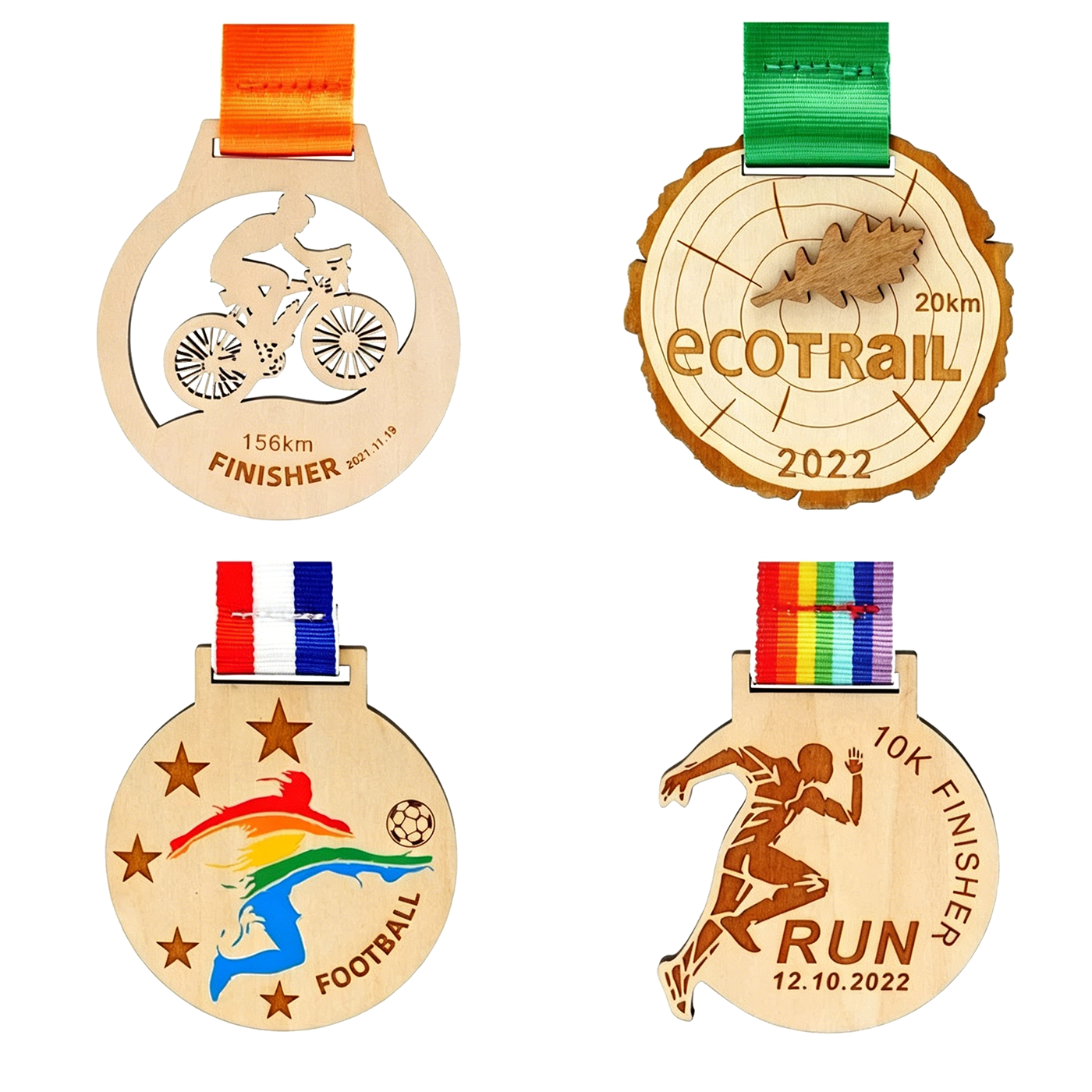 Engraved Wooden Medal2
