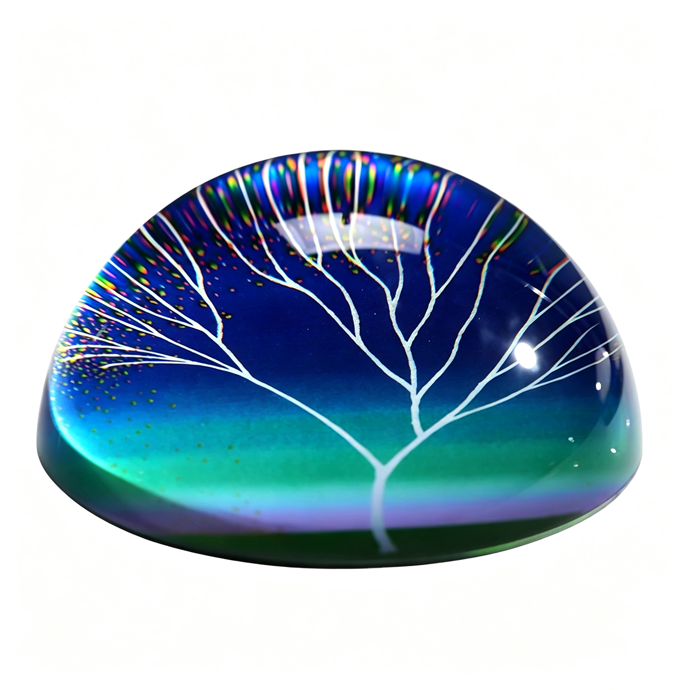 Logo Crystal Half Ball Paperweight