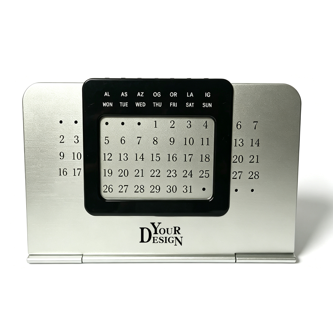 Branded Metal Table Perpetual Calendar