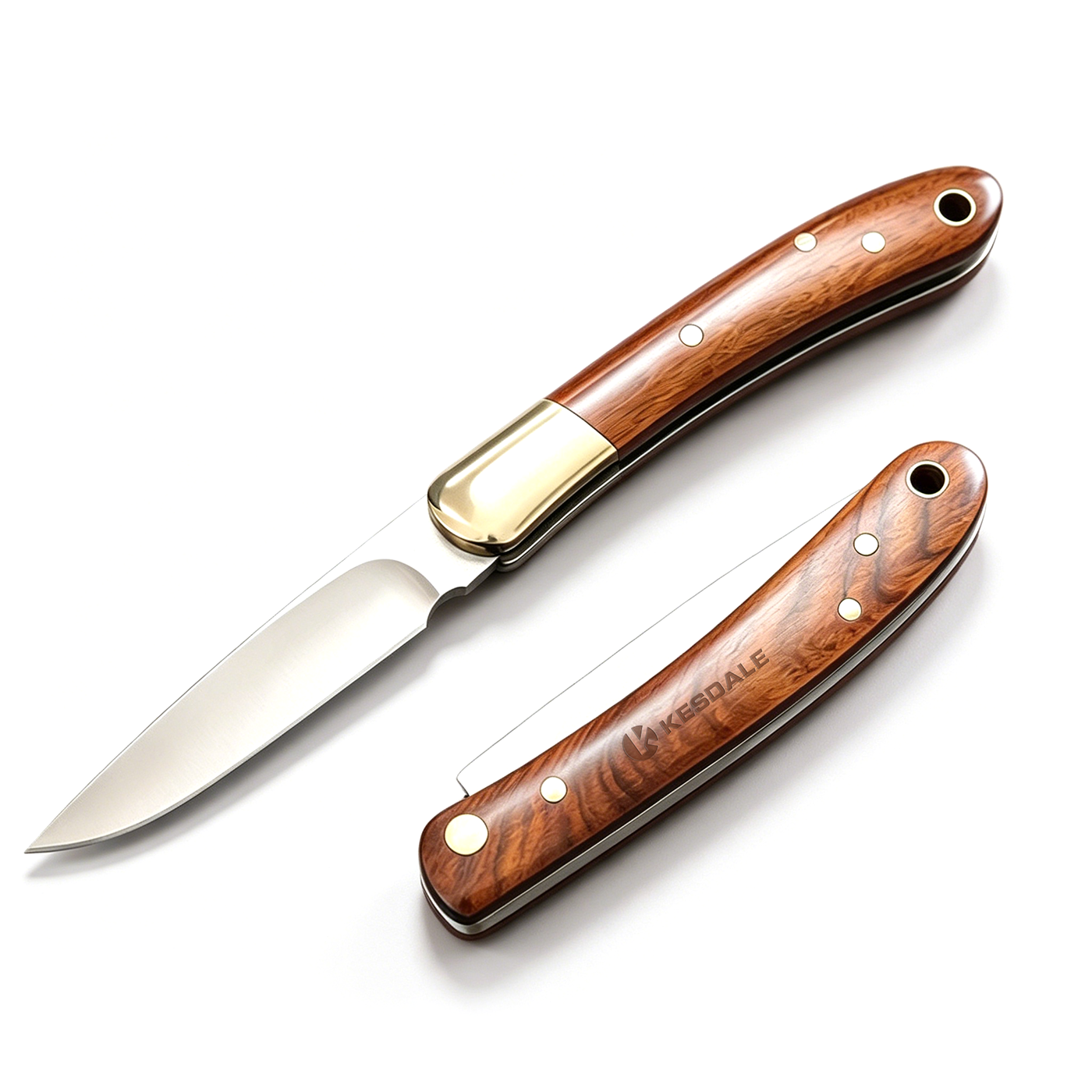  Wood Handle Folding Pocket Knife
