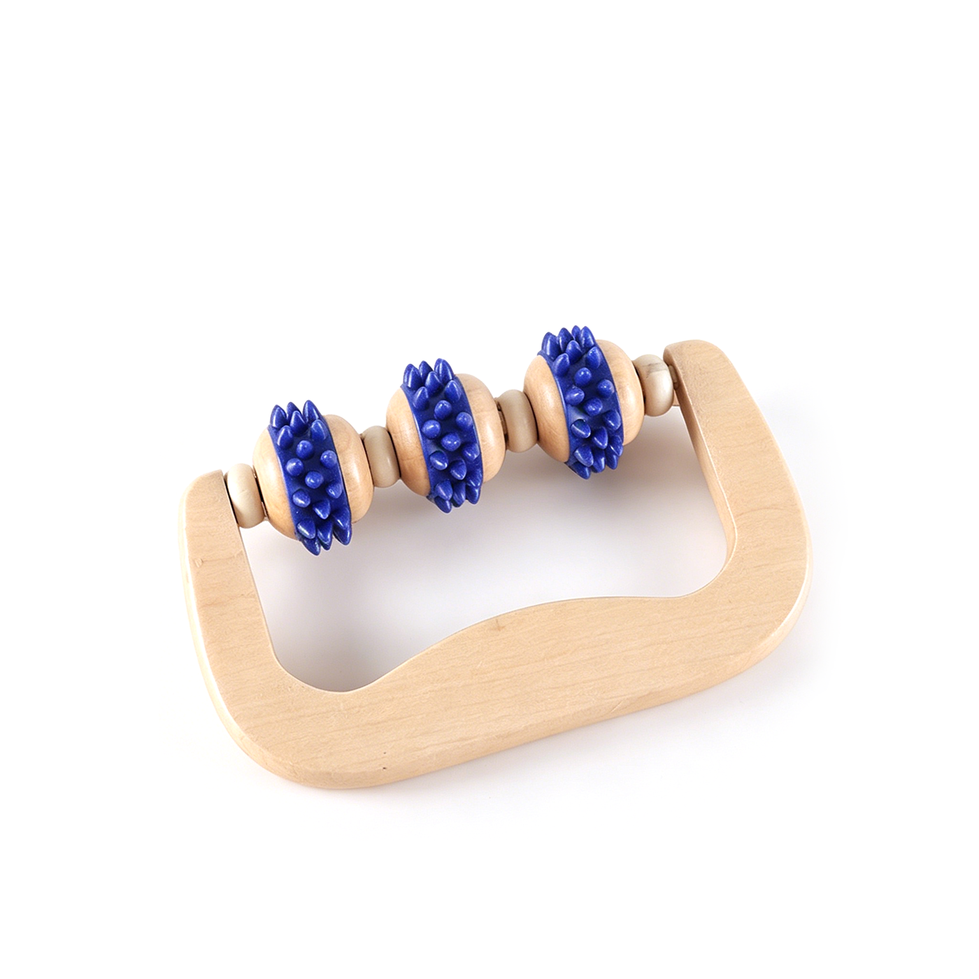 Custom Wooden Hand Held Body Massage Roller1