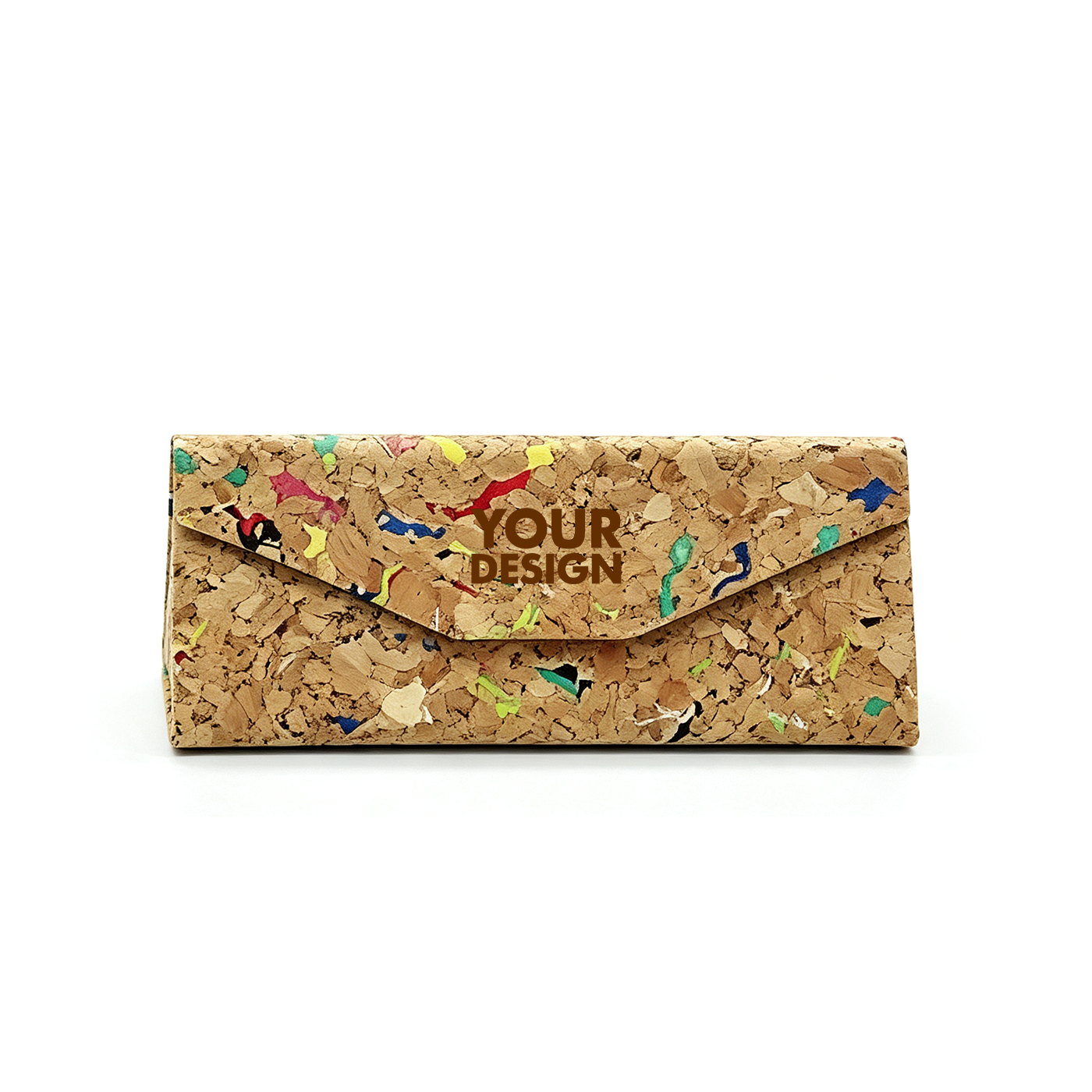 Custom Eco Cork Foldable Eyeglasses Case