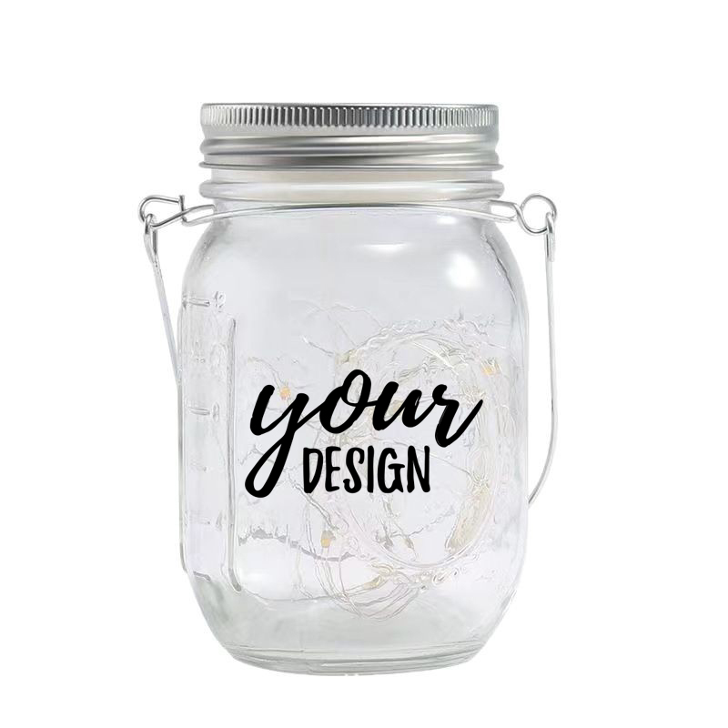 Glass Mason Jar With String Lights1