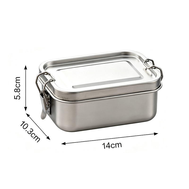 Custom Stainless Steel Rectangular Lunch Box2
