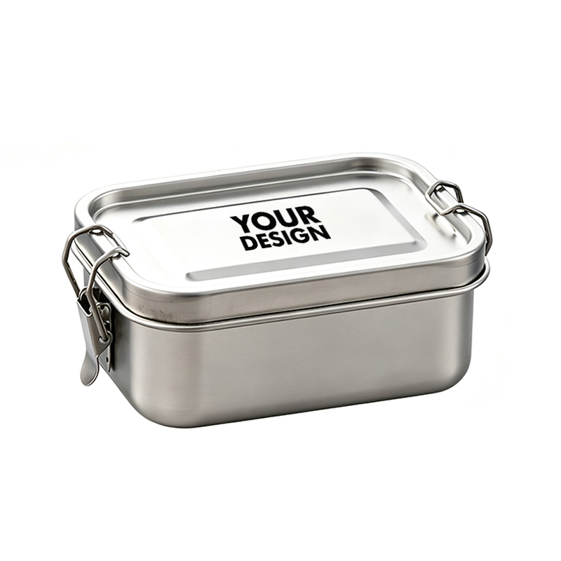 Custom Stainless Steel Rectangular Lunch Box1