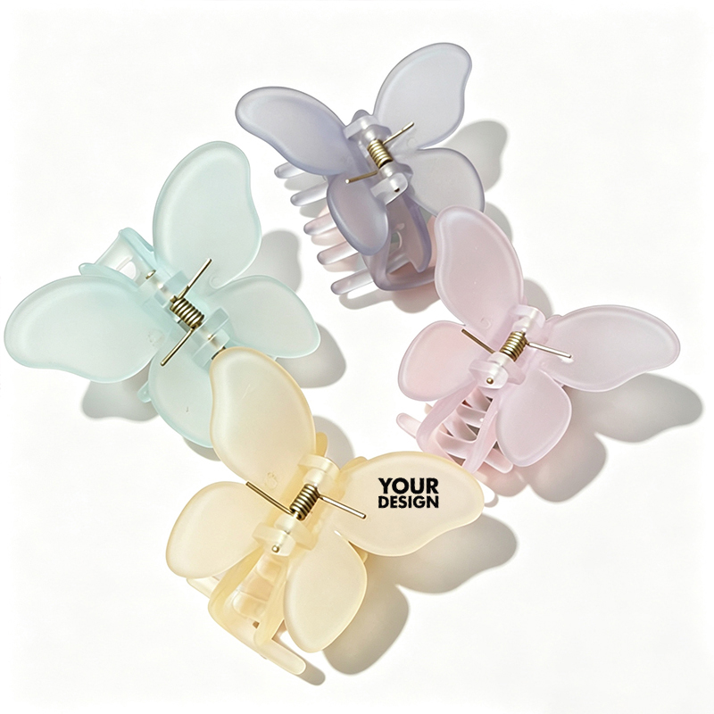 Custom Butterfly Shape Hair Claw Clip