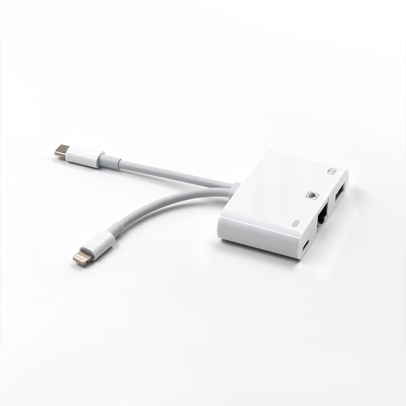 Custom 3 in 1 USB C to Ethernet Charging Adapter2