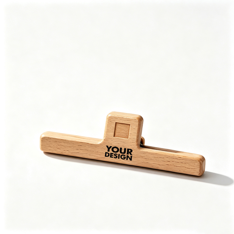 Custom Wooden Food Sealing Bag Clip