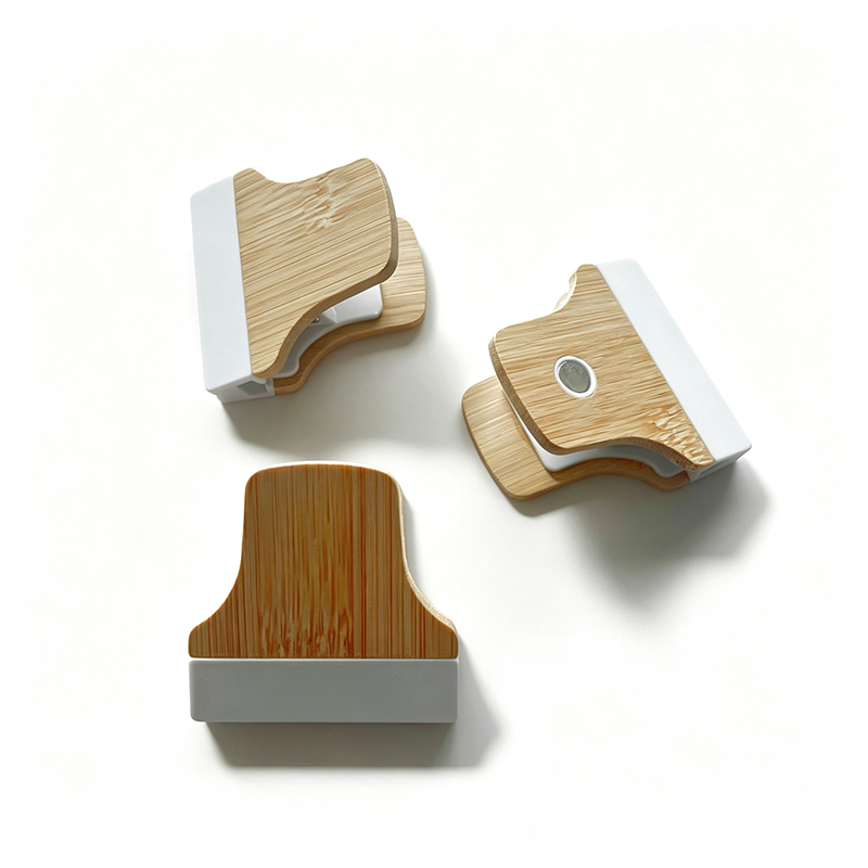 Custom Bamboo Magnetic Bag Sealer Clip1