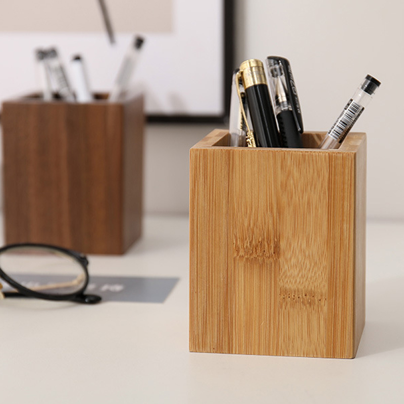 Wooden Desk Pen Holder3