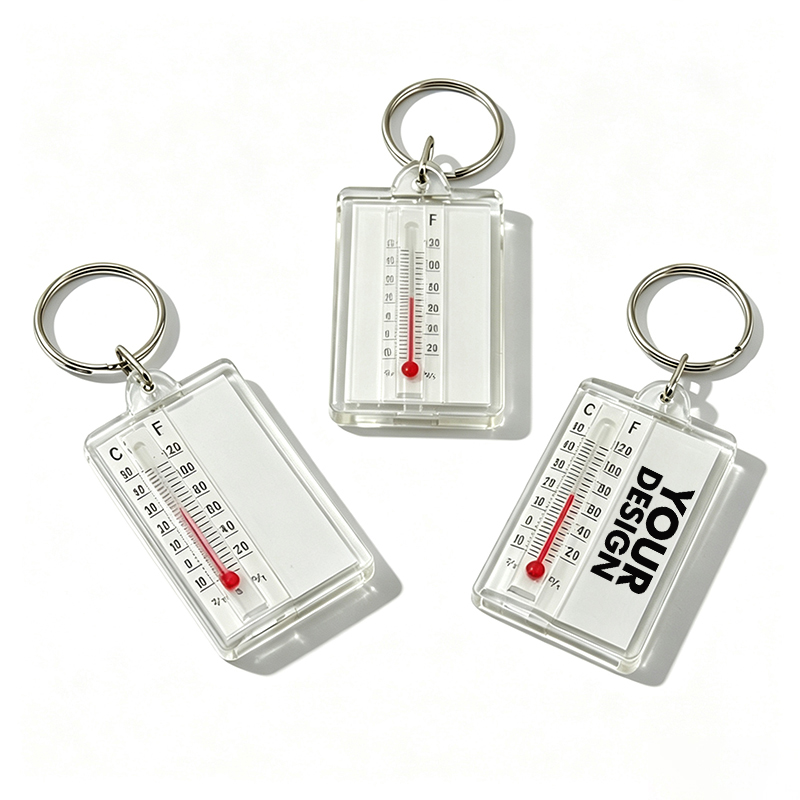 Promotional Acrylic Temperature Keychain