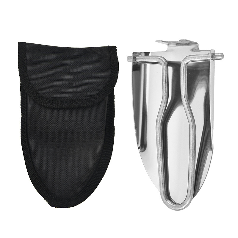 Portable Stainless Steel Folding Shovel1