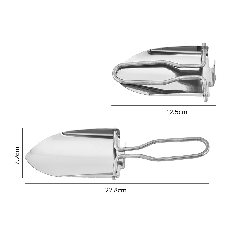 Portable Stainless Steel Folding Shovel2