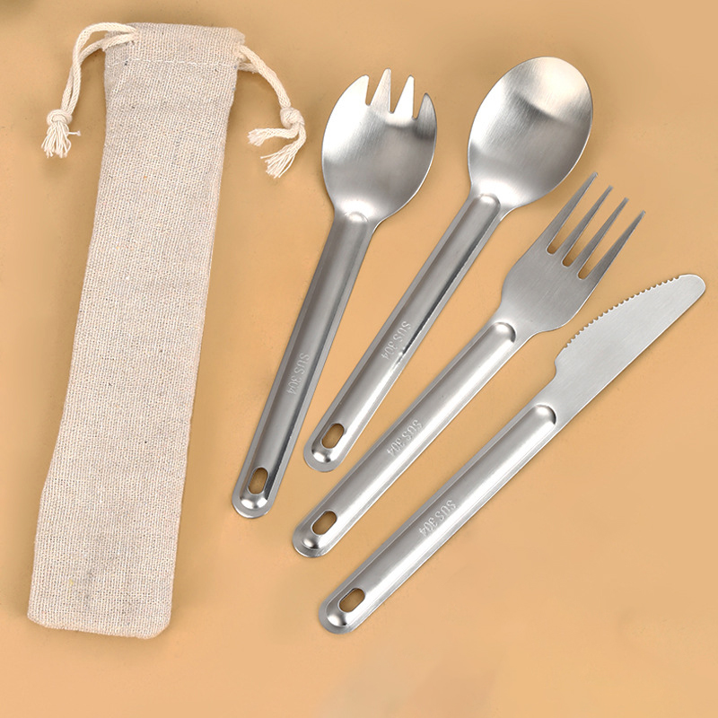 Stainless Steel Travel Cutlery Set With Pouch2