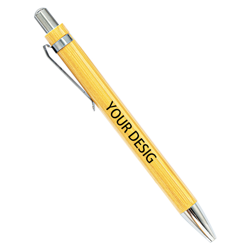 Logo Bamboo Wooden Ballpoint Pen