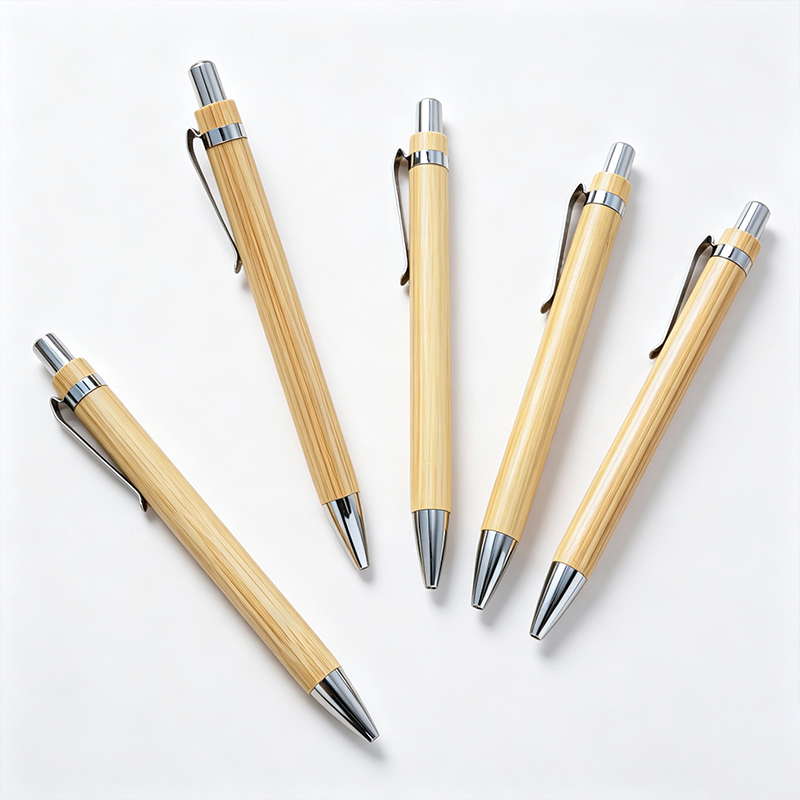 Logo Bamboo Wooden Ballpoint Pen1