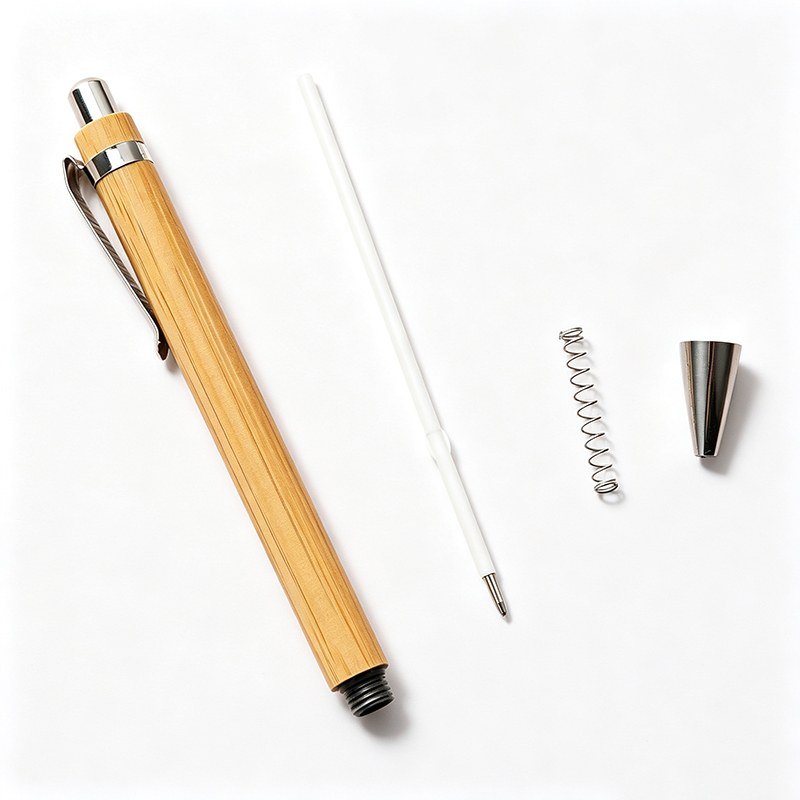 Logo Bamboo Wooden Ballpoint Pen2