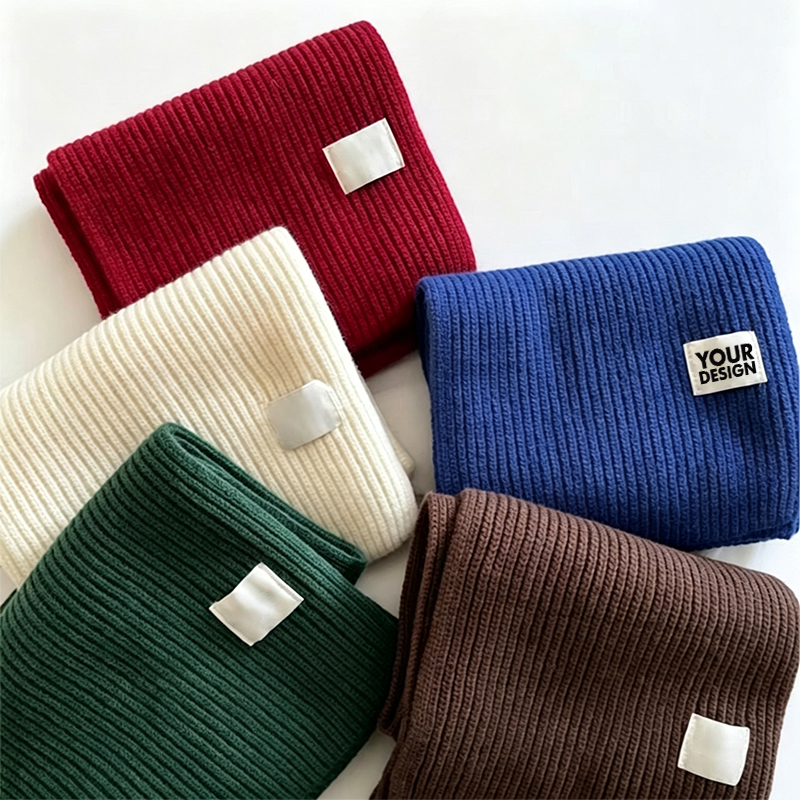 Custom Knitted Wool Scarf 