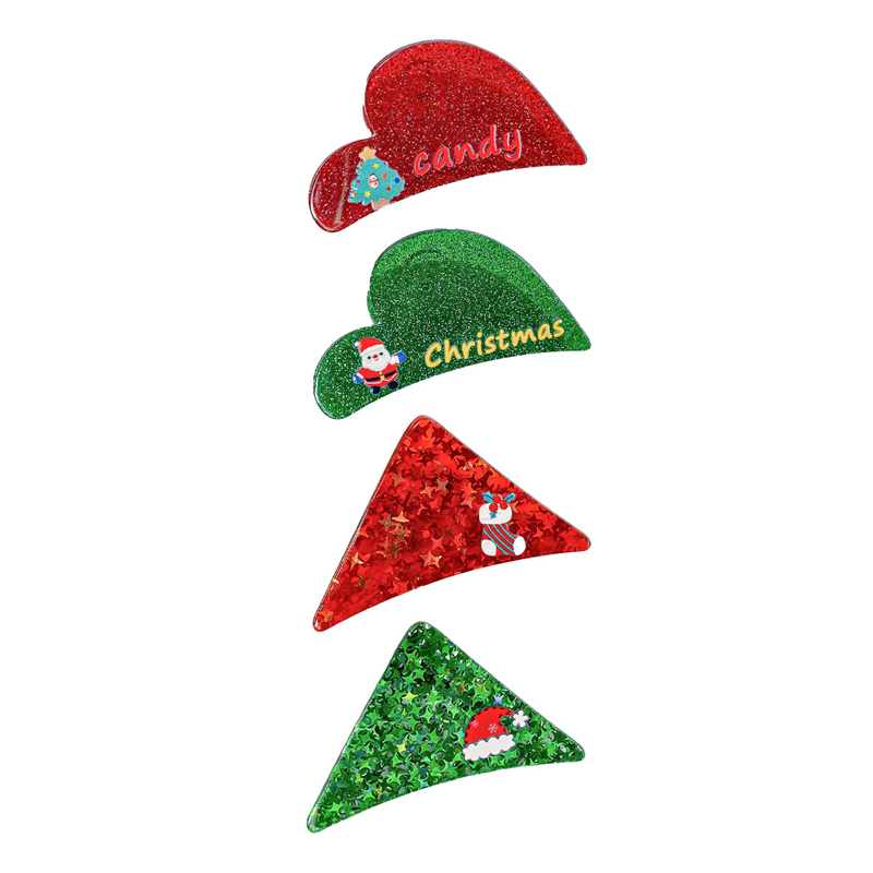 Christmas Glitter Hair Claw Clip2
