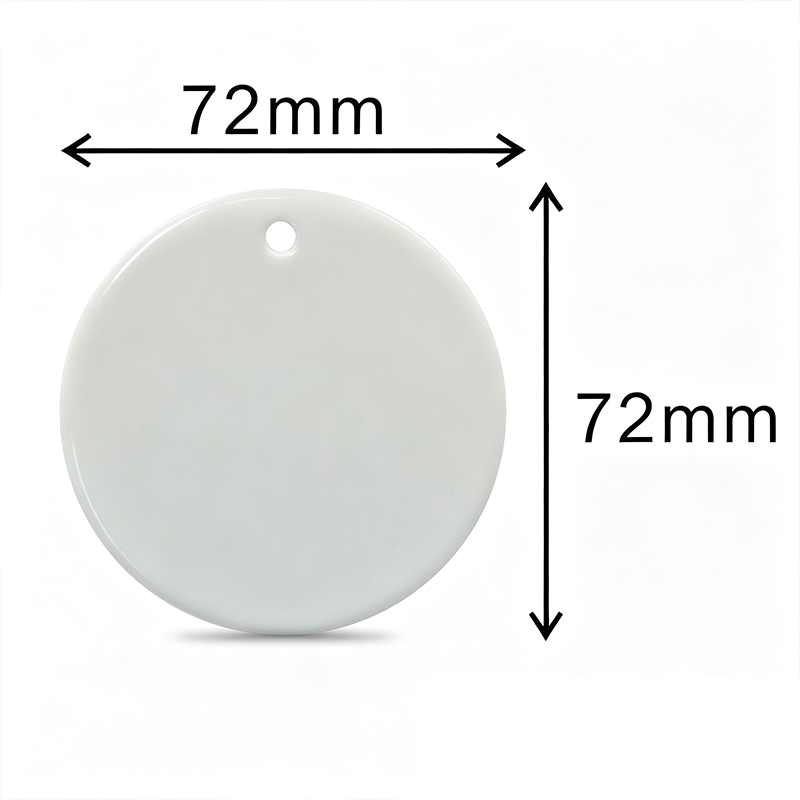 Round Ceramic Christmas Hanging Decor1