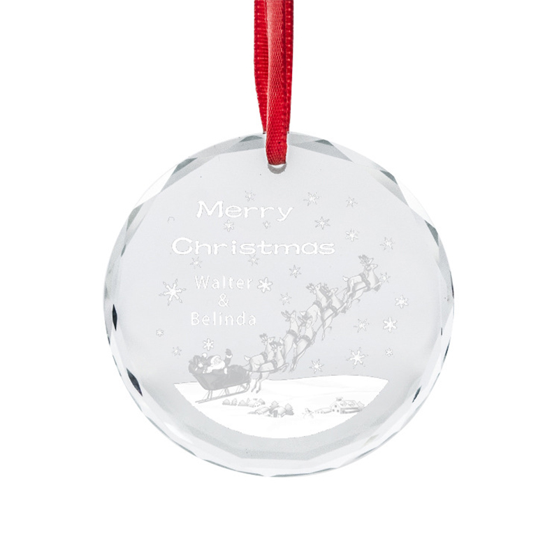 Round Crystal Christmas Hanging Decor2