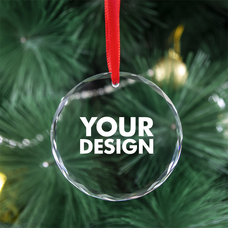 Round Crystal Christmas Hanging Decor