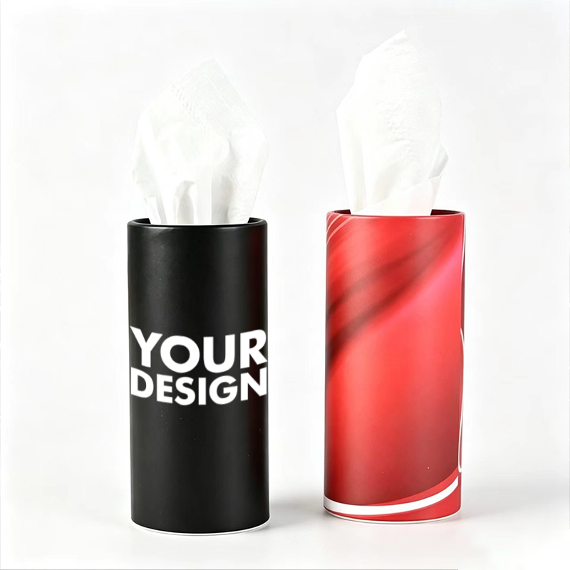 Round Car Tissue Canister Dispenser
