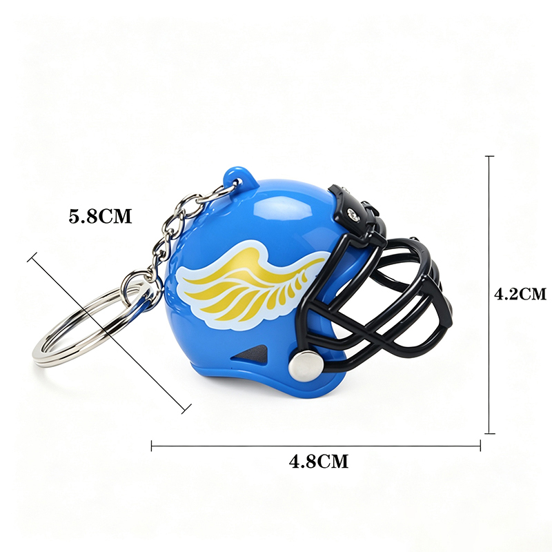 Mini Football Helmet Keychain3
