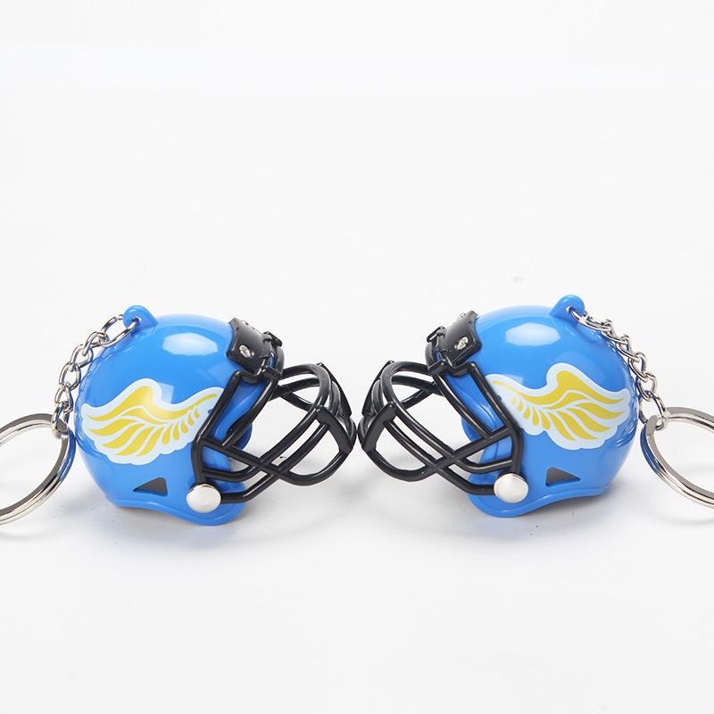 Mini Football Helmet Keychain2