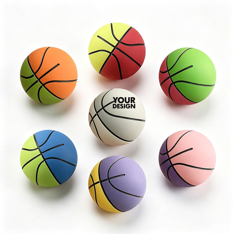 Mini Elastic Rubber Basketball