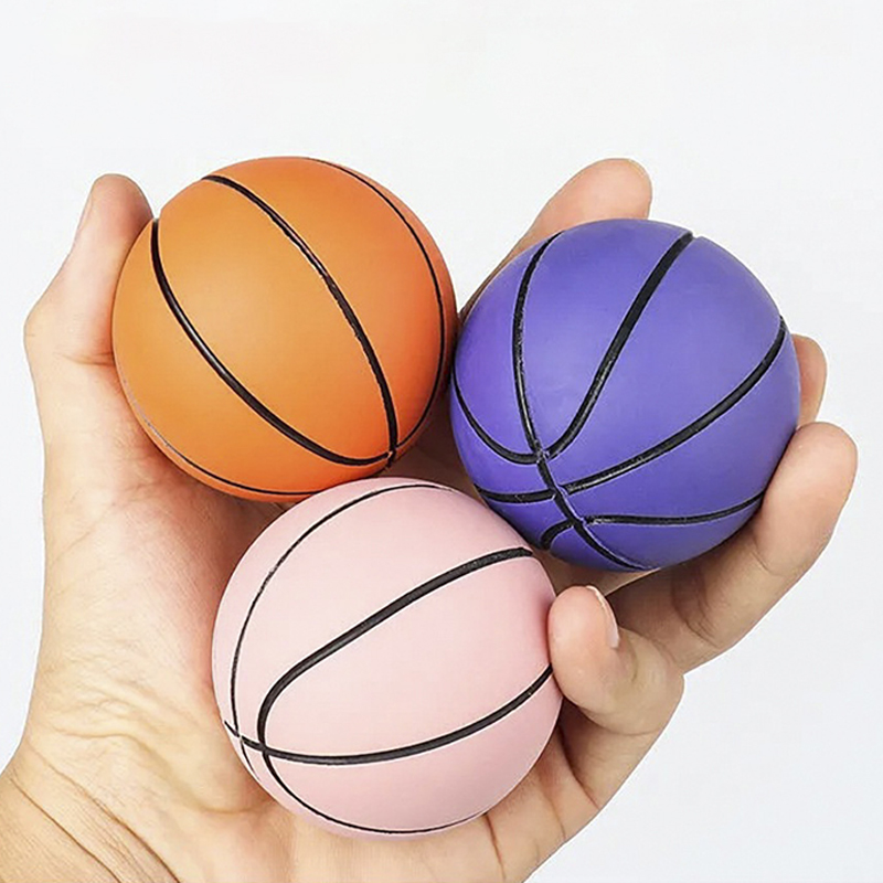 Mini Elastic Rubber Basketball2