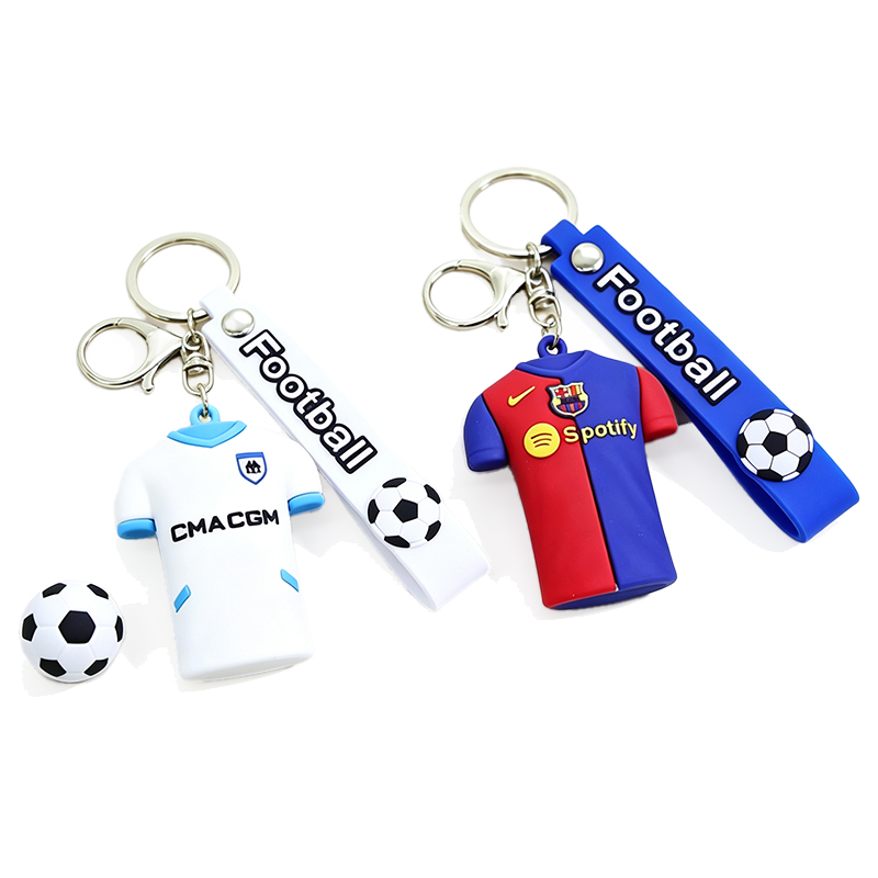 Cartoon Soccer Jersey Keychain1
