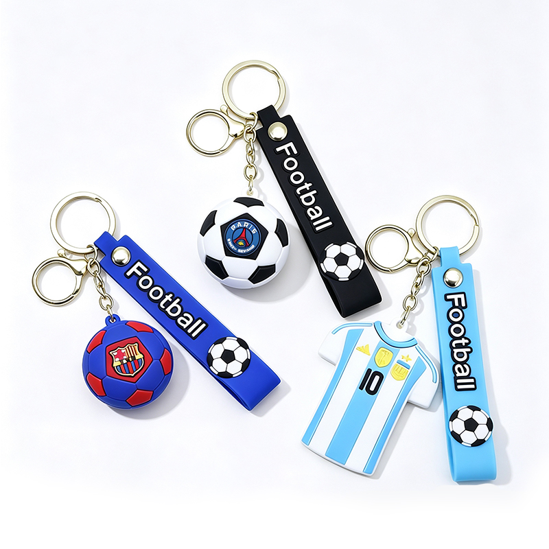 Cartoon Soccer Jersey Keychain2