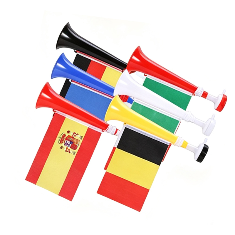 Custom National Flag Cheer Plastic Horn 3