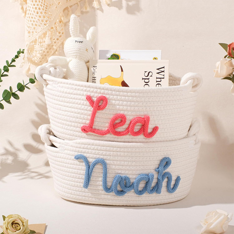 Custom Knitted Cotton Basket3