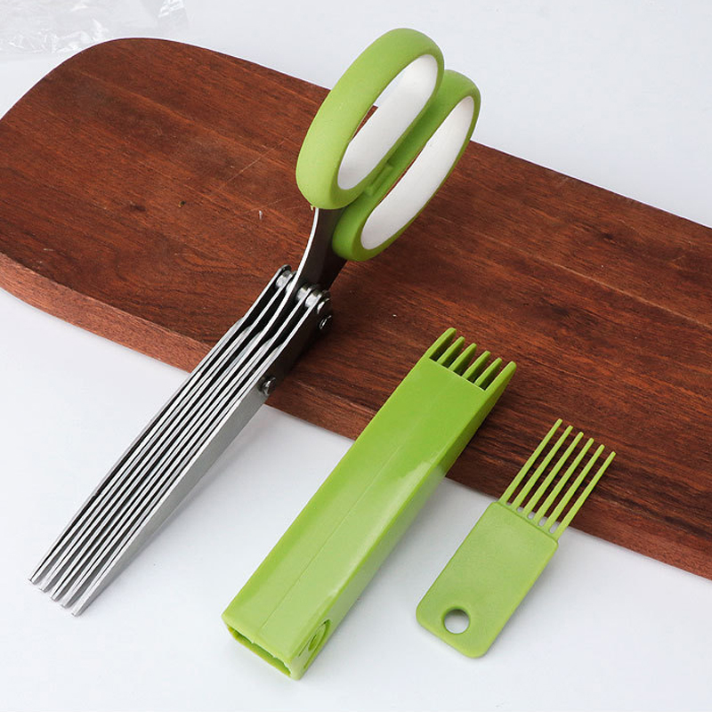 Stainless Steel Kitchen Herb Scissors3