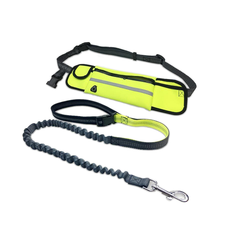 Hands Free Dog Running Leash With Pouch2