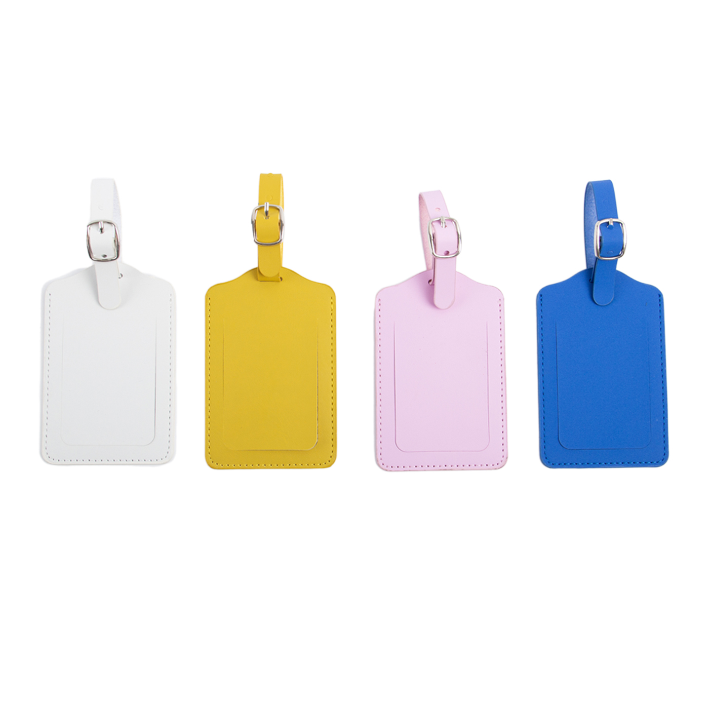 Custom PU Leather Travel Luggage Tag1