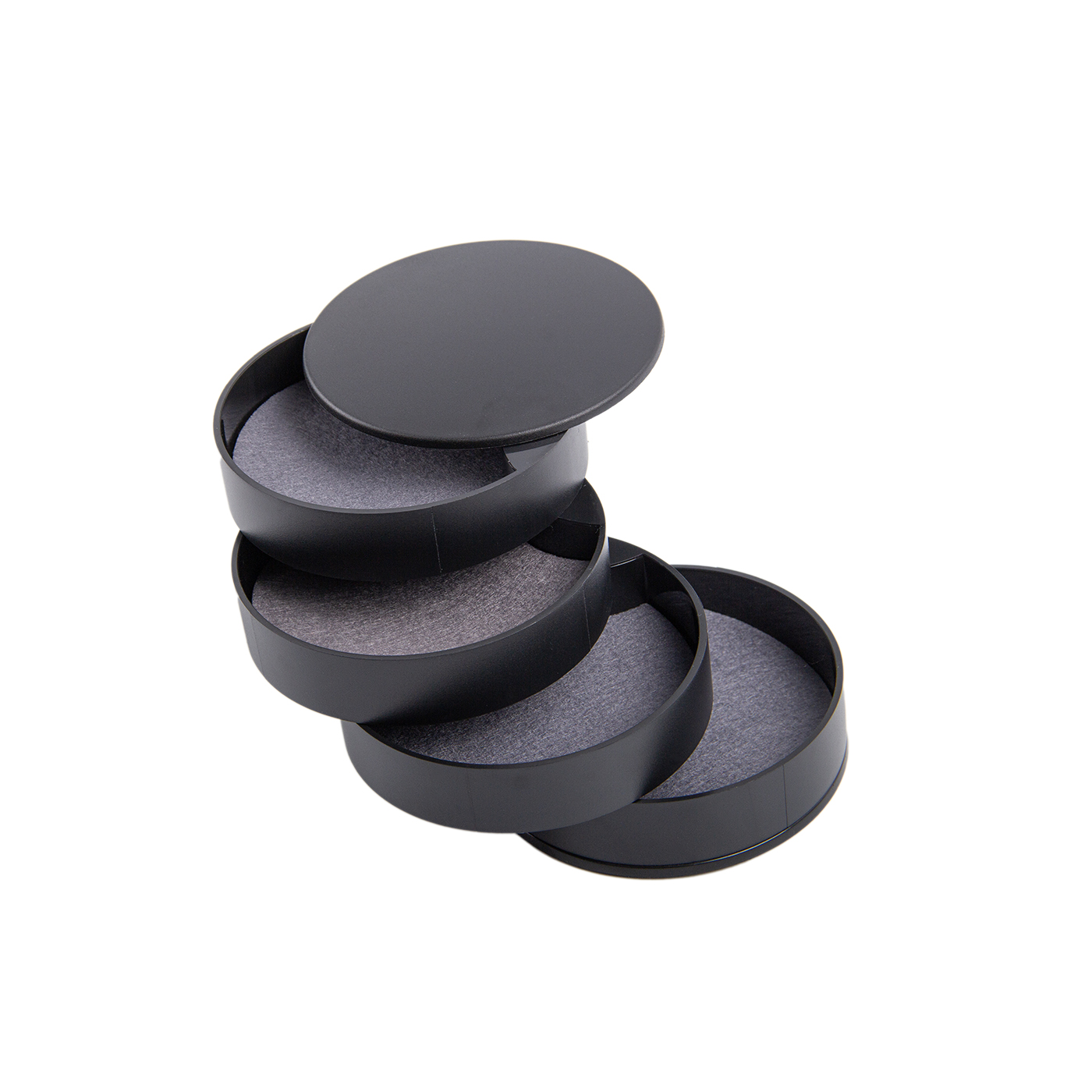 Rotating Travel Jewelry Tray Case