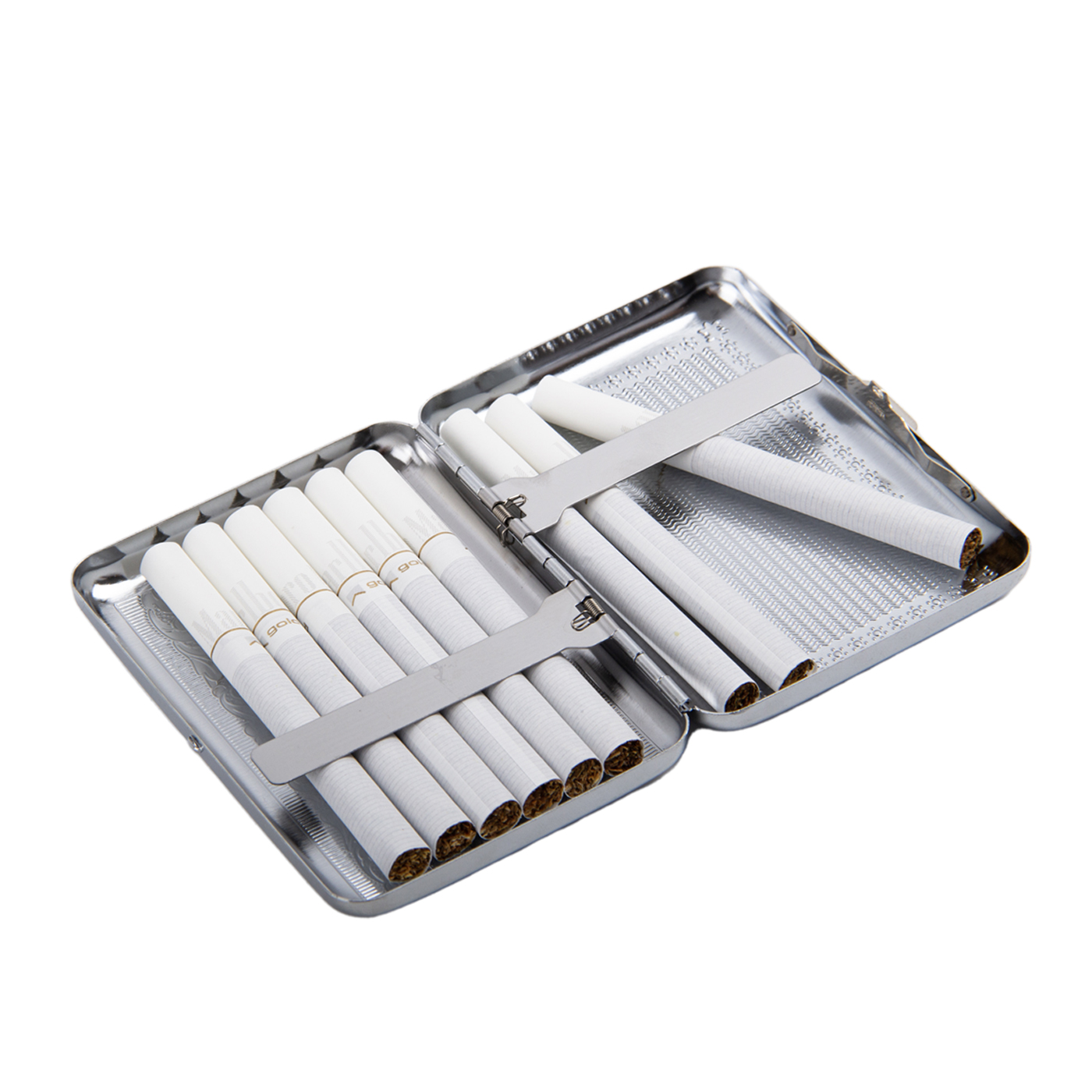 Stainless Steel Cigarette Case Hold3