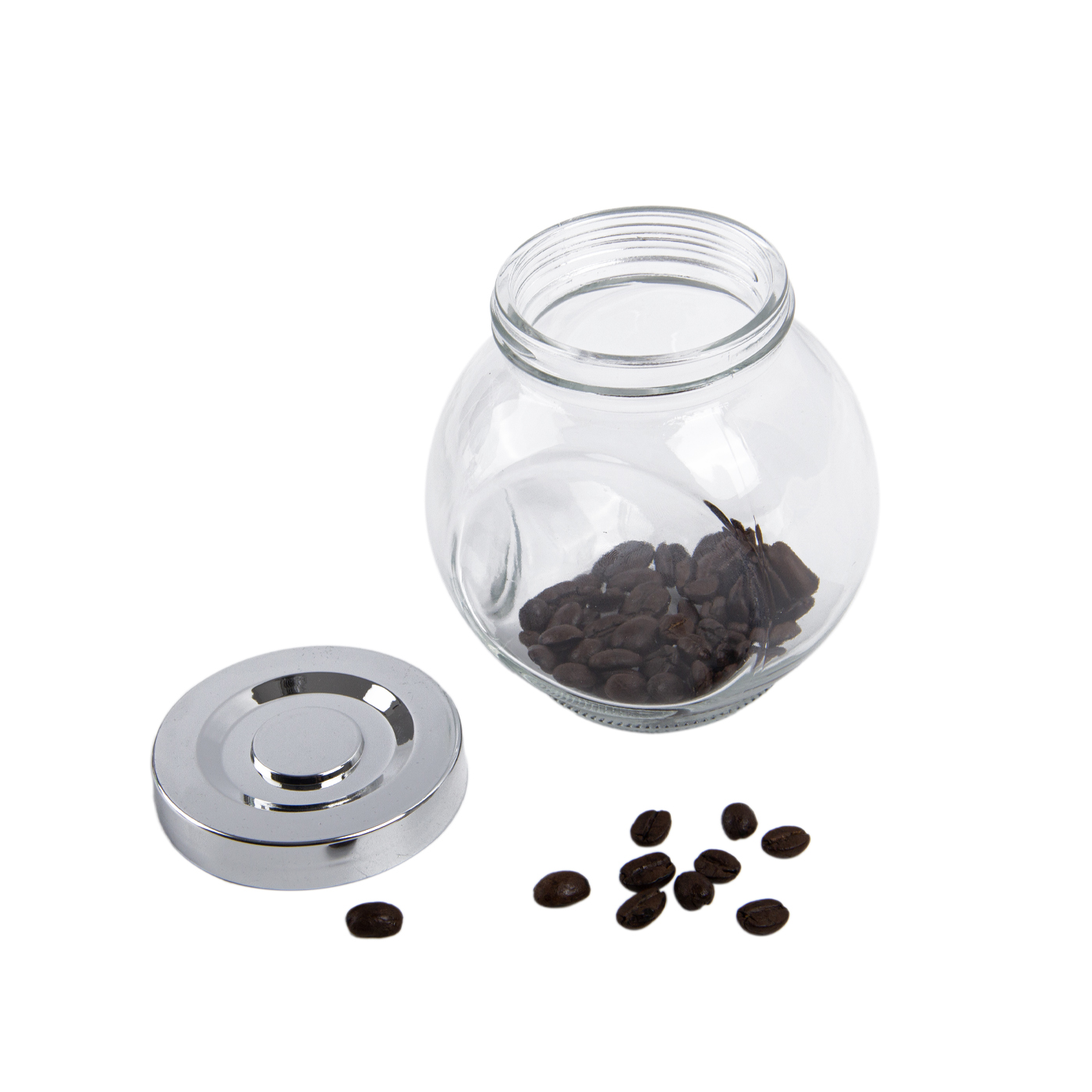 Custom 180ml Flat Drum Glass Jar1