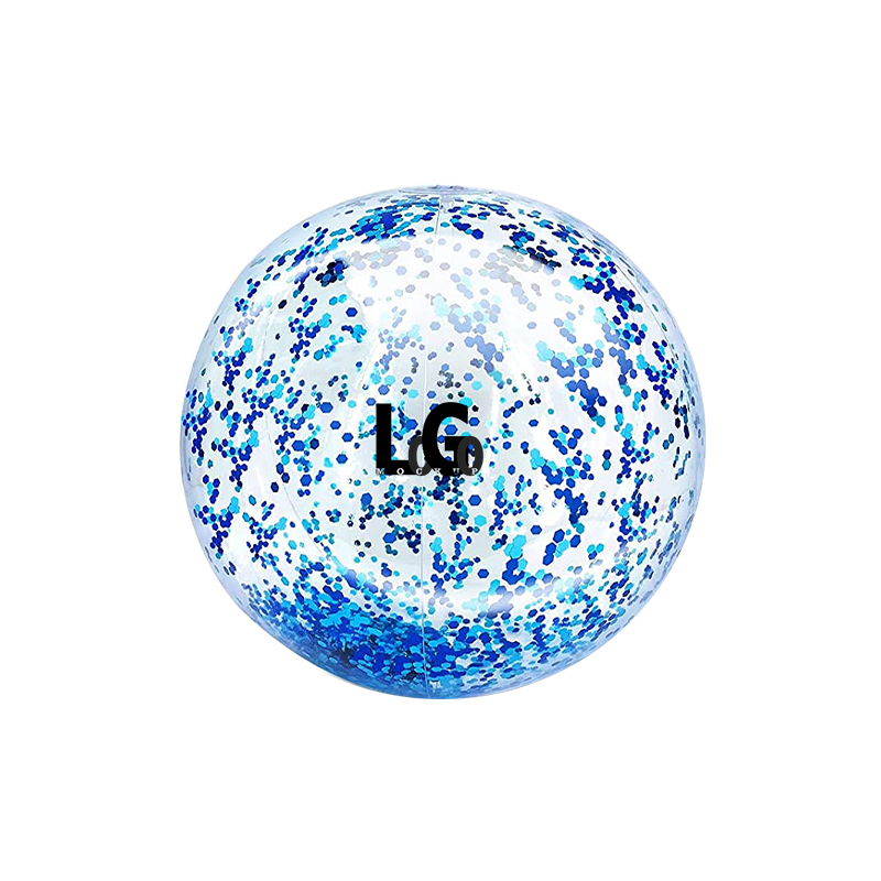 Inflatable Clear Glitter Beach Ball1